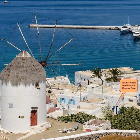 Vila Traditional Split Level House In Mykonos Town Exteriér fotografie