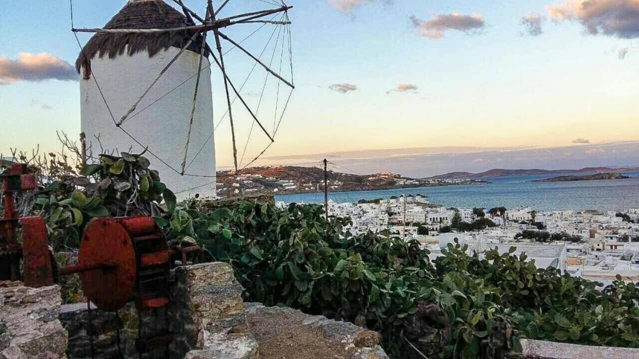 Vila Traditional Split Level House In Mykonos Town Exteriér fotografie